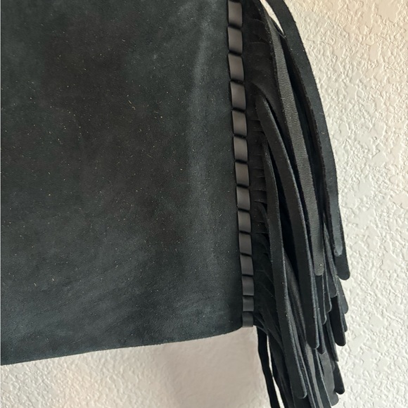 Coach Suede Fringe Turnlock Clutch 86480 - Picture 6 of 14